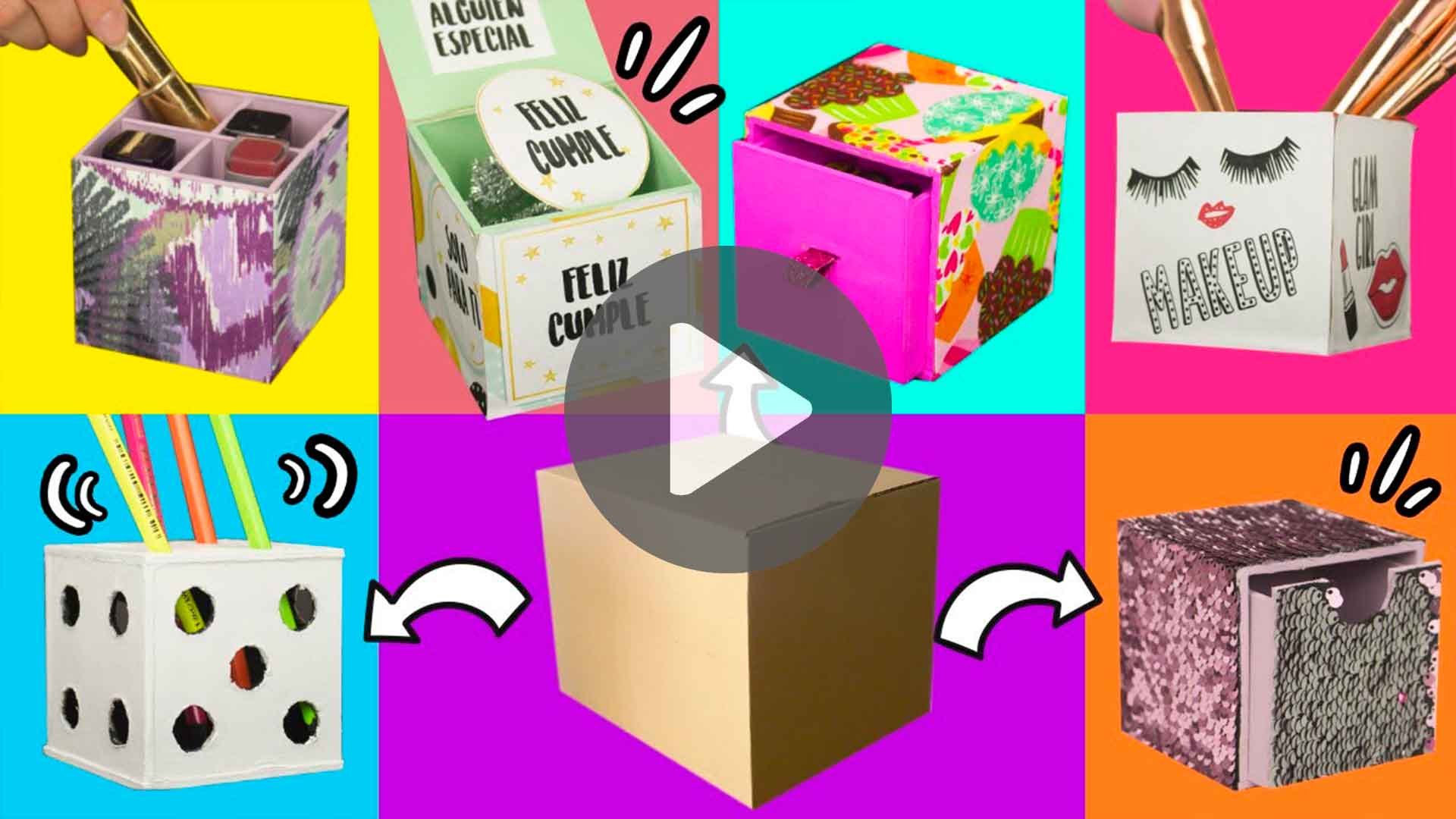 1 CAJA con 10 USOS QUE DEBES HACER DIY